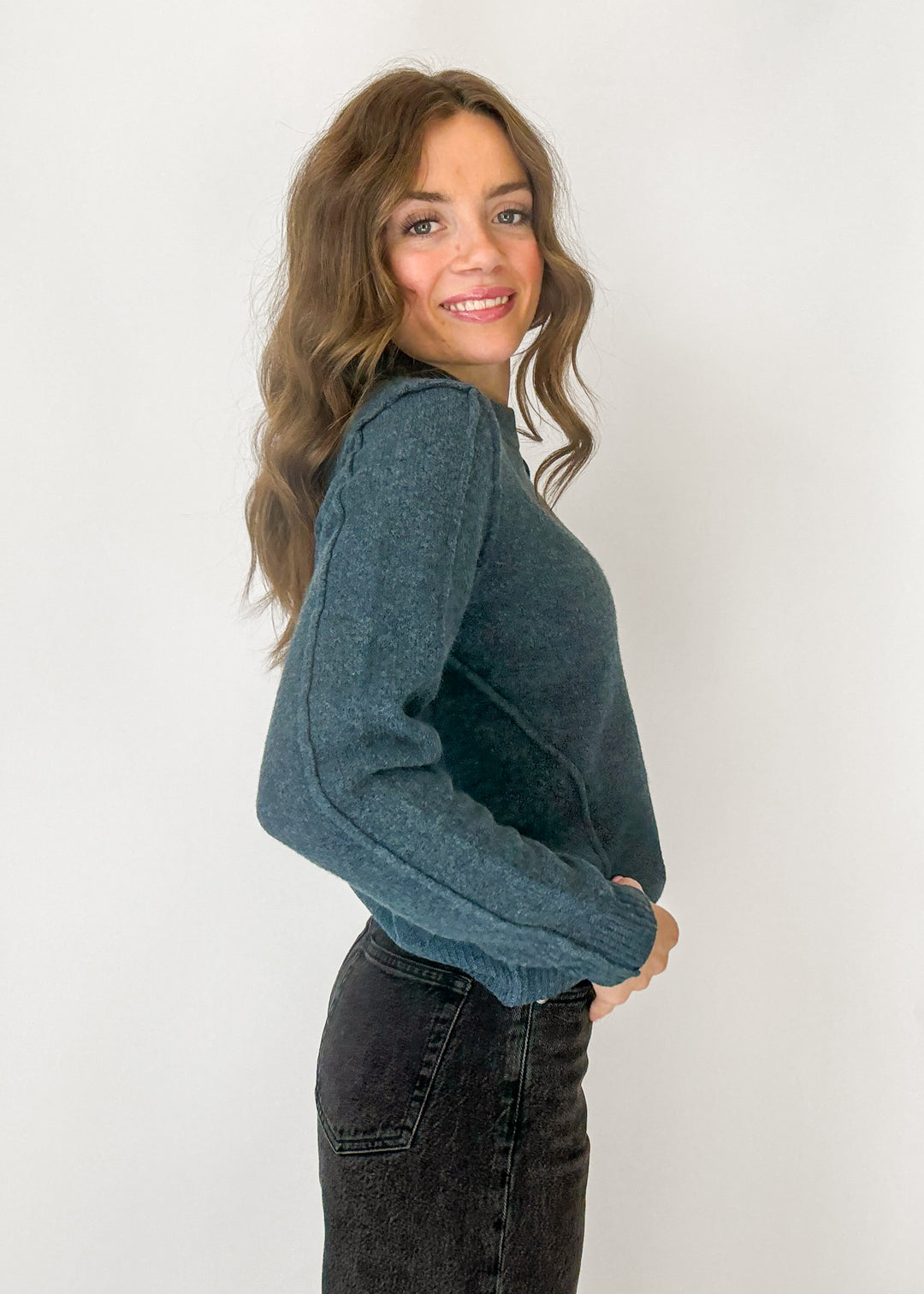Mallory Pullover - Teal