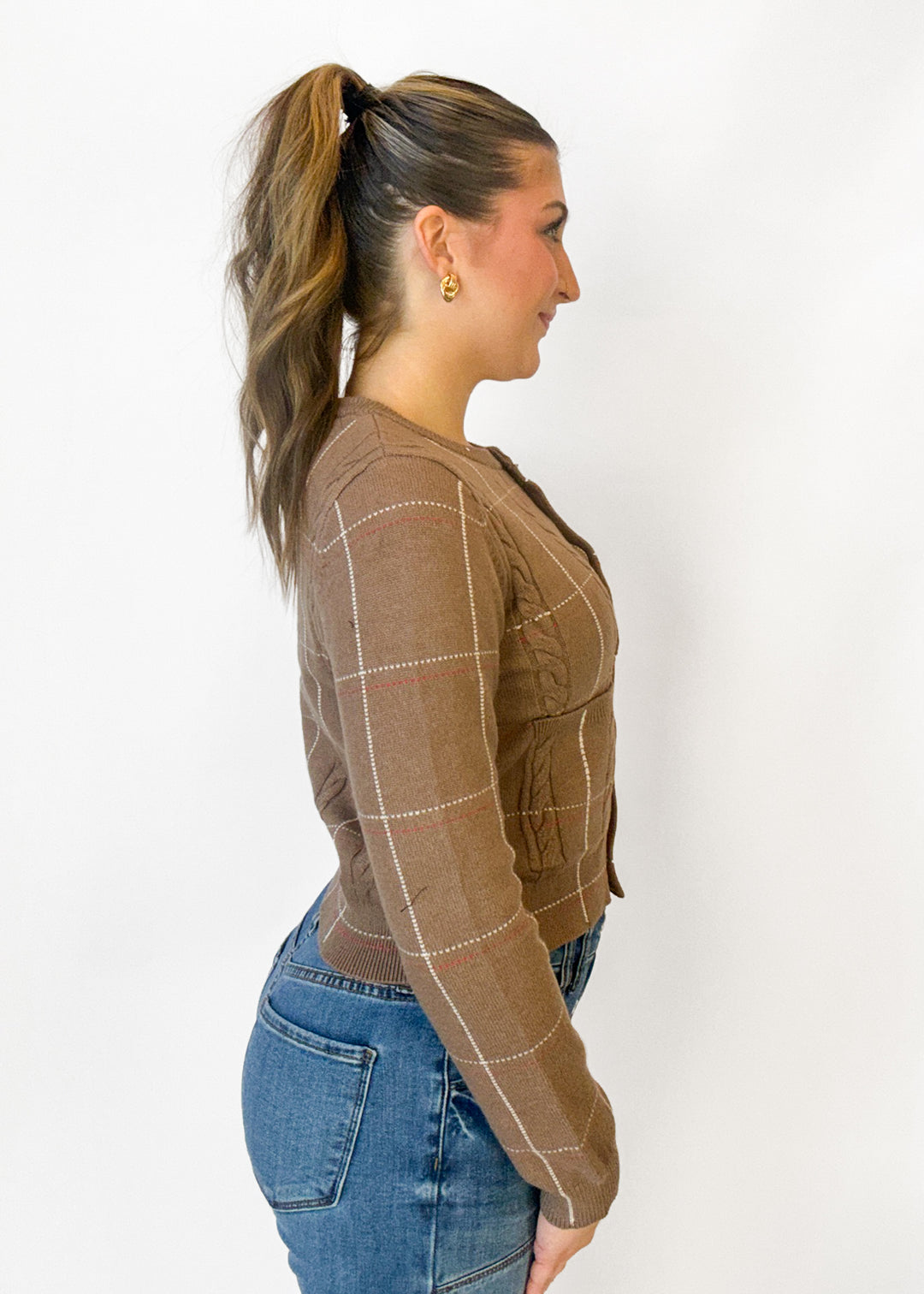 Julia Plaid Cardigan