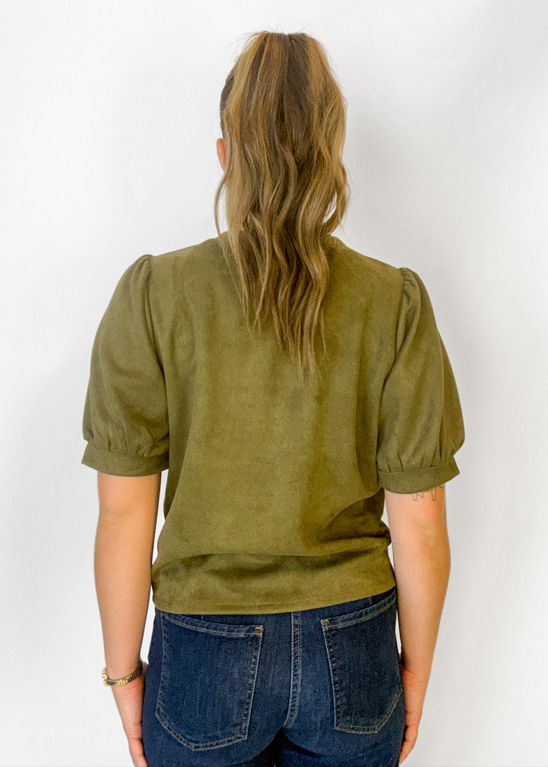 Mabel Suede Twisted Top