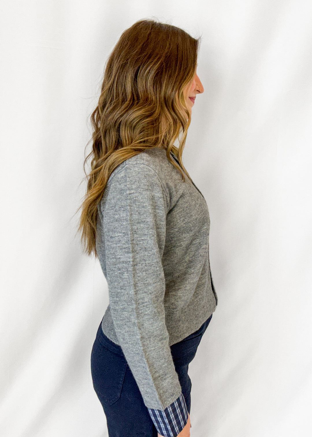 Jamie Contrast Stripe Cardigan
