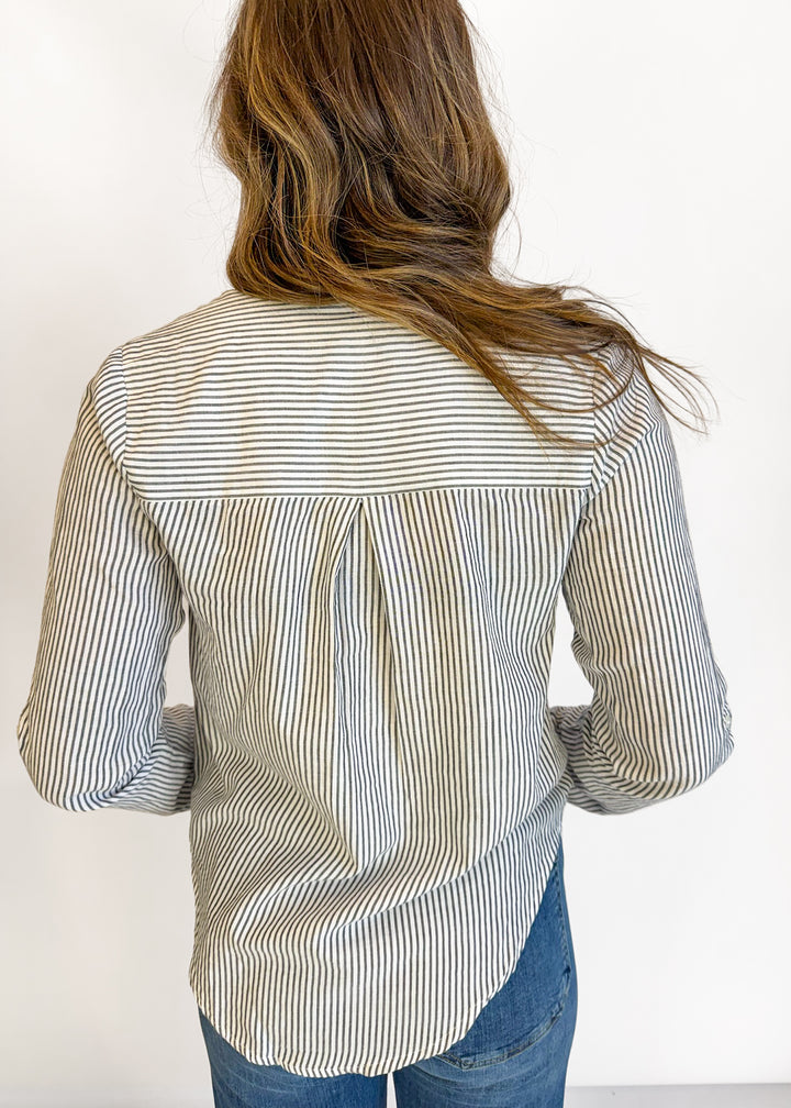 Tina Striped Button Down
