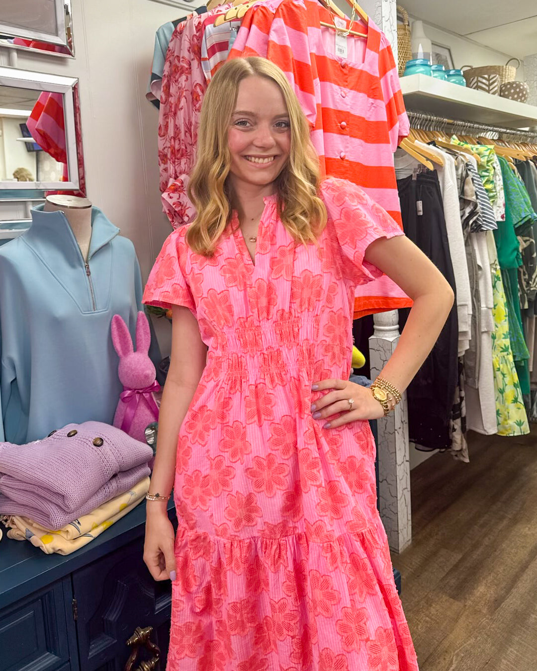 Uncle Frank Sophie Floral Midi Dress