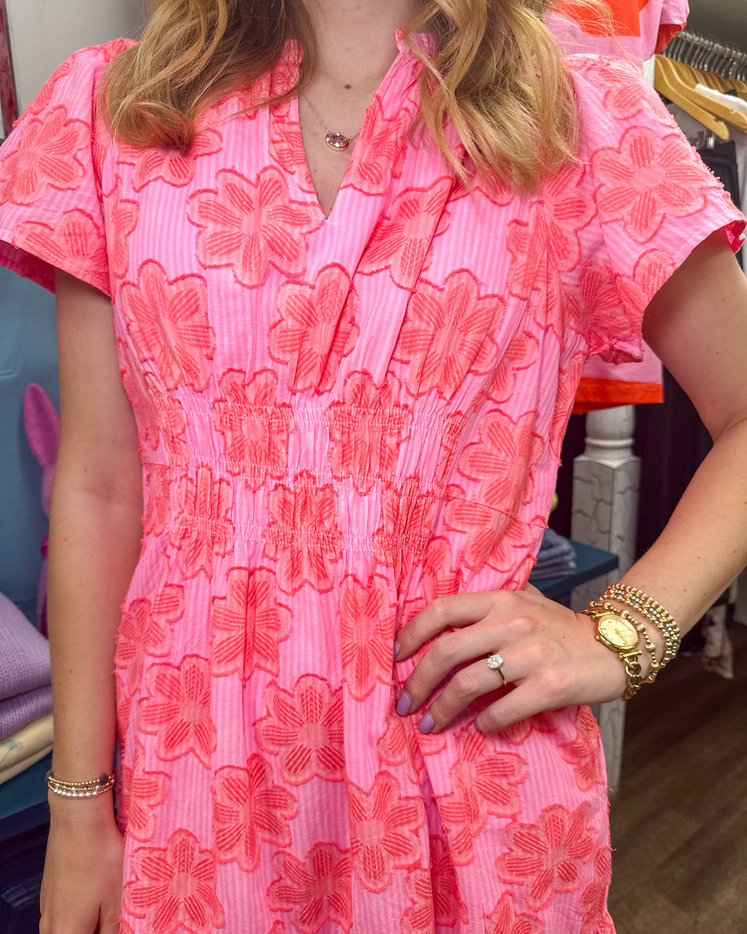 Uncle Frank Sophie Floral Midi Dress