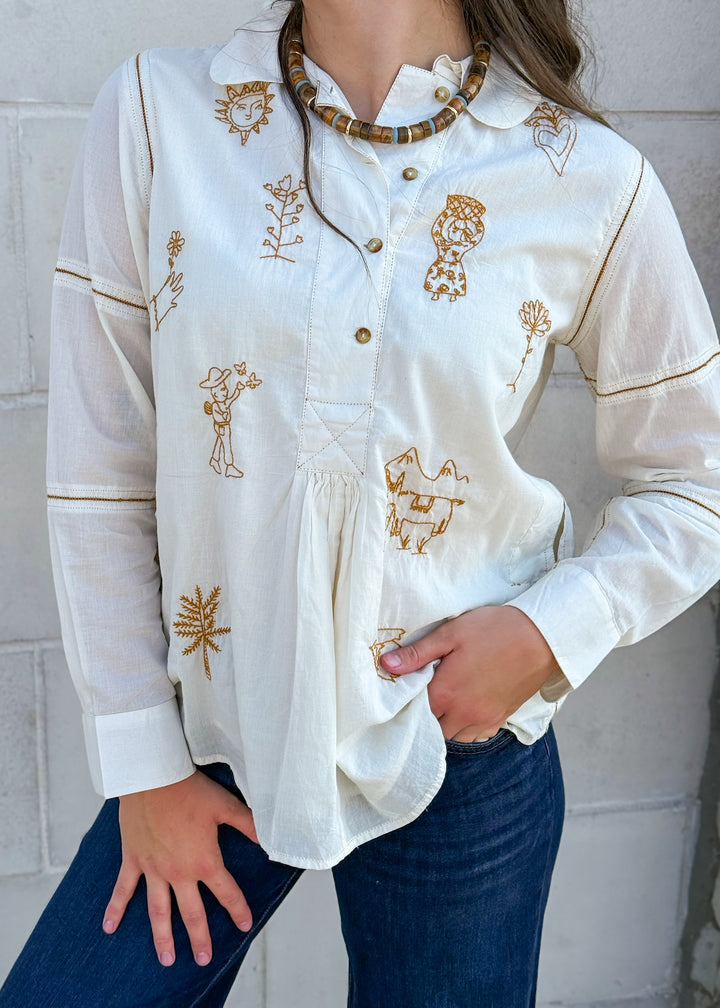 Sister Mary Milagro Long Sleeve Top