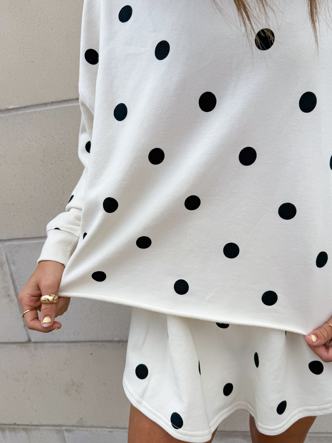 Annie Polka Dot Sweatshirt
