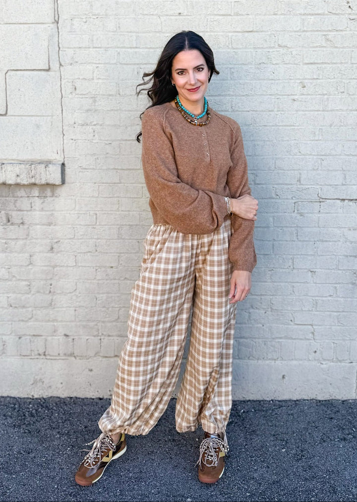 Blake Plaid Balloon Pants