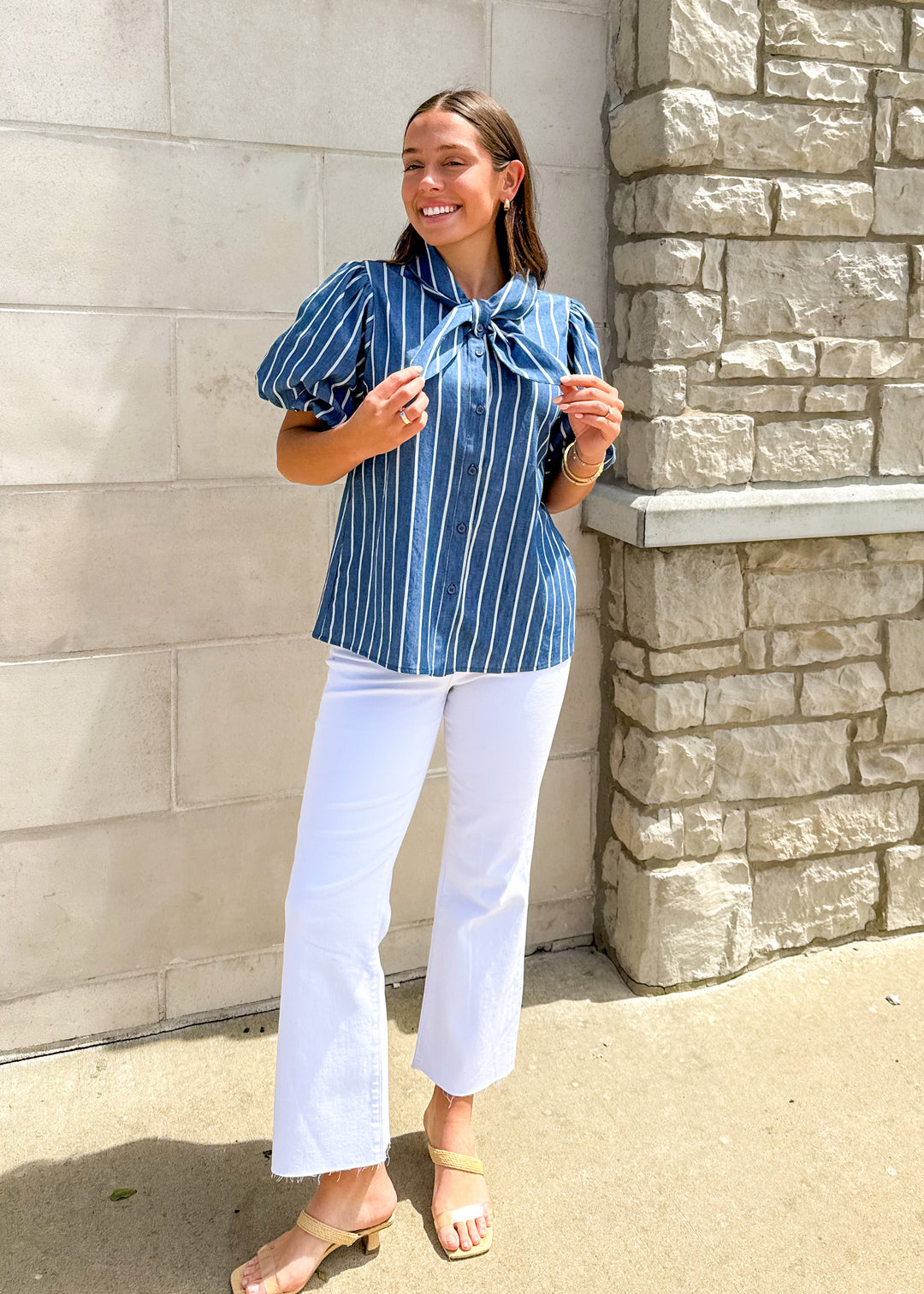 Indie Striped Button Down