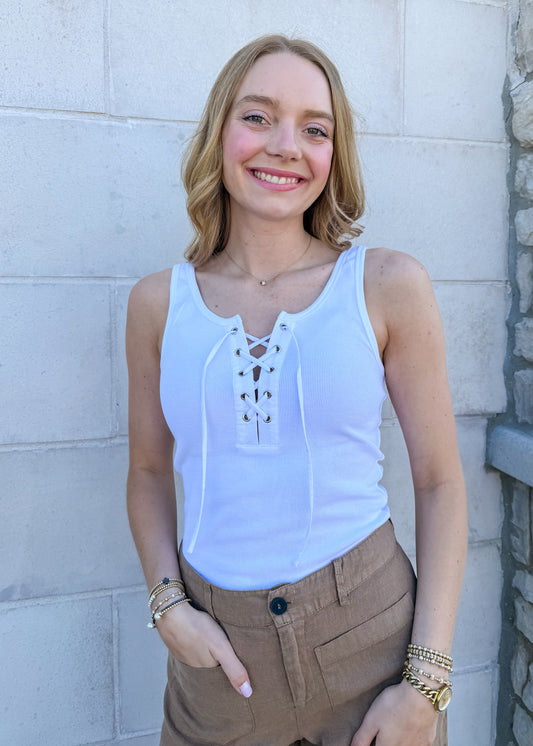 Sanctuary Clothing Go-To Lace Up Tank