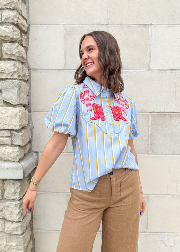 Out West Striped Top