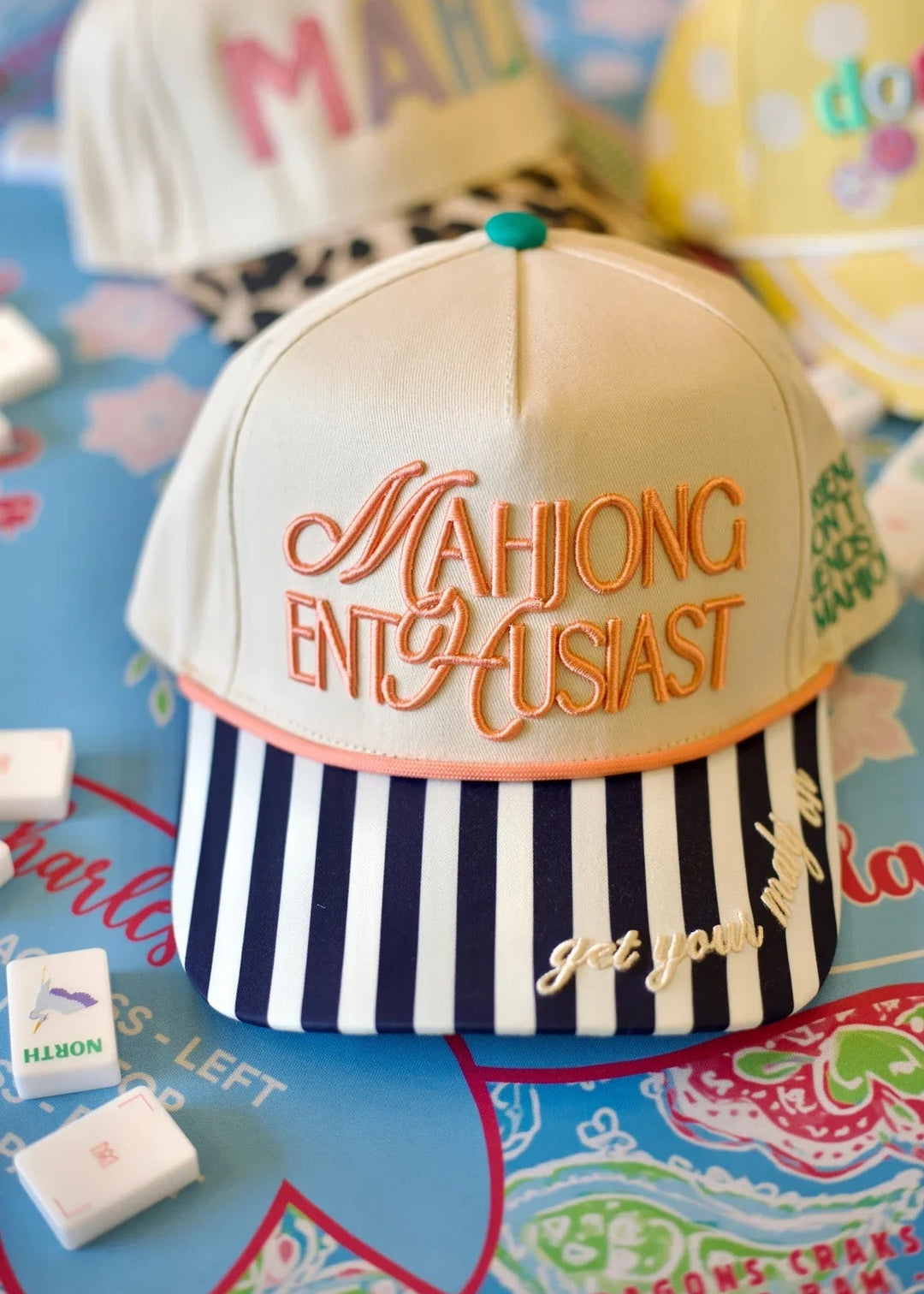 Poppy and Pine Mahjong Enthusiast Hat