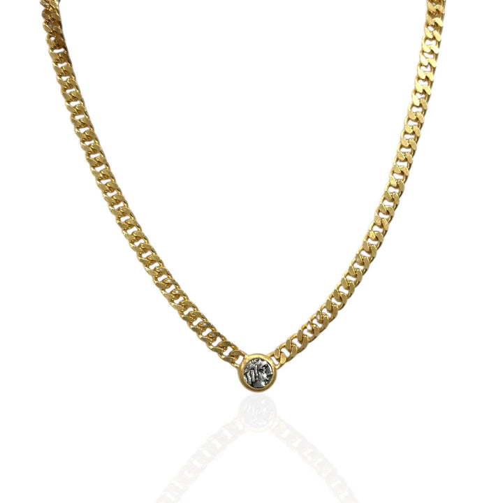 Tat2 Designs Mini Gold Olena Coin Necklace