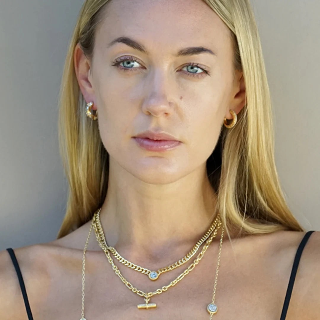 Tat2 Designs Mini Gold Olena Coin Necklace