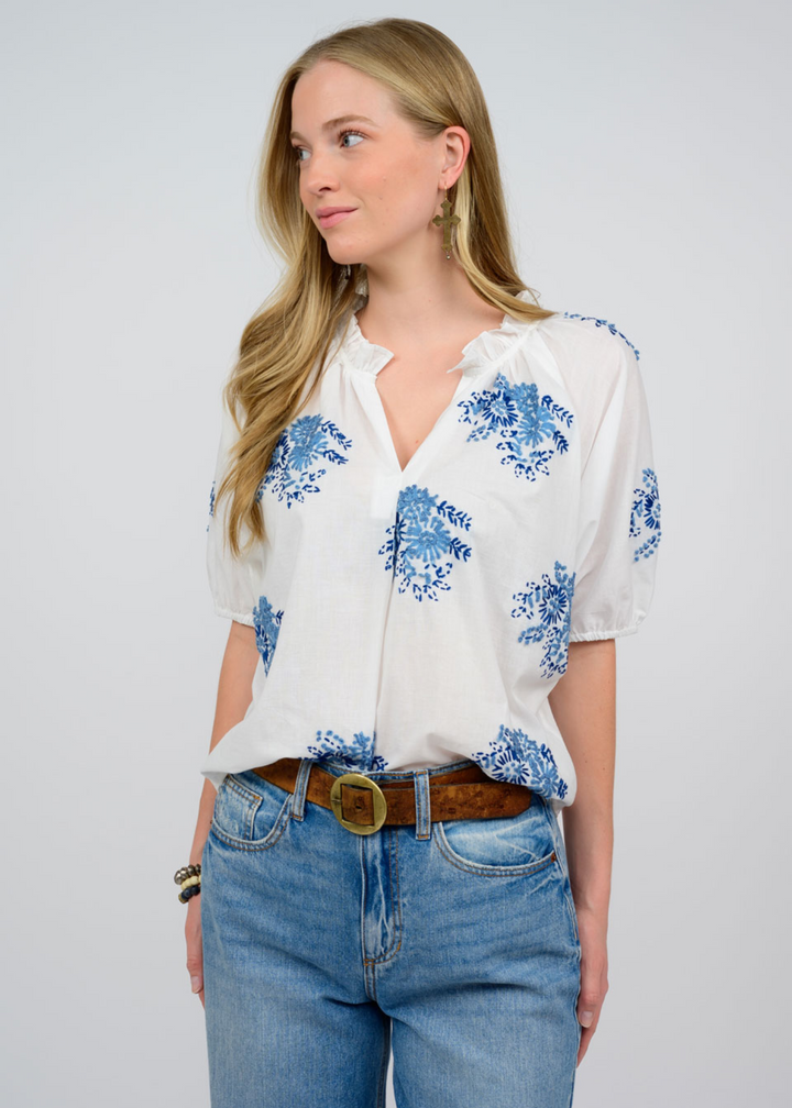 Ivy Jane Anita Top - White