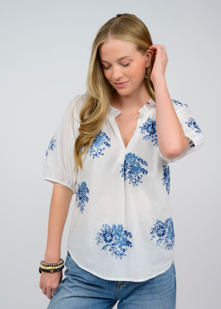 Ivy Jane Anita Top - White