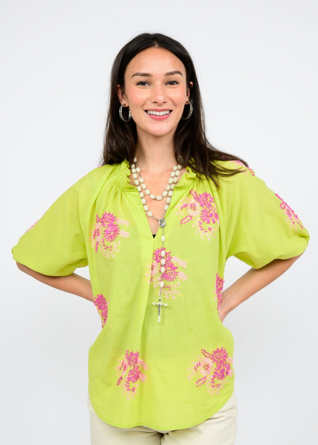 Ivy Jane Anita Top - Celery