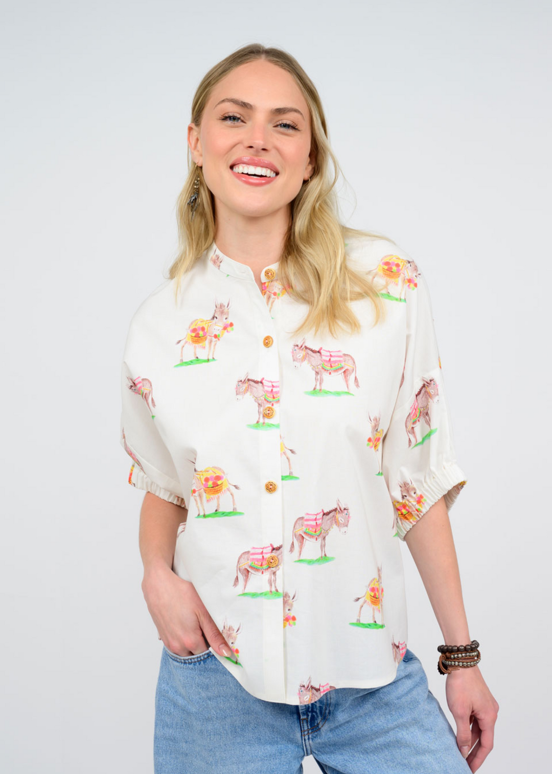 Ivy Jane Burrito Blouse in White