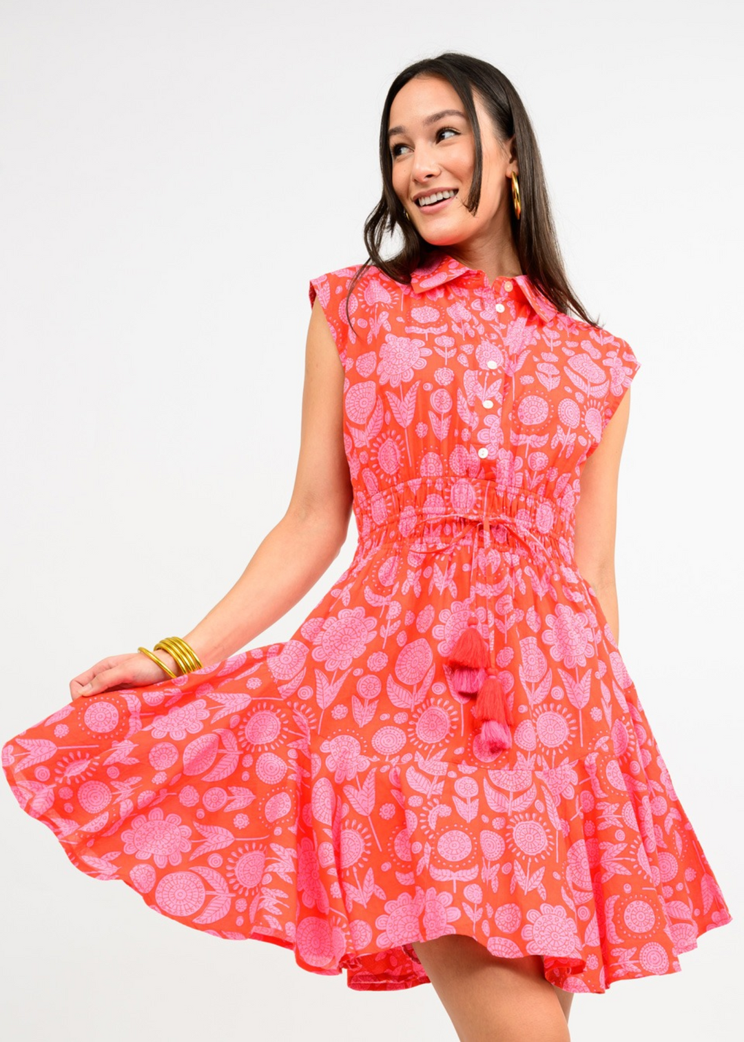 Ivy Jane Kara Mini Dress in Red