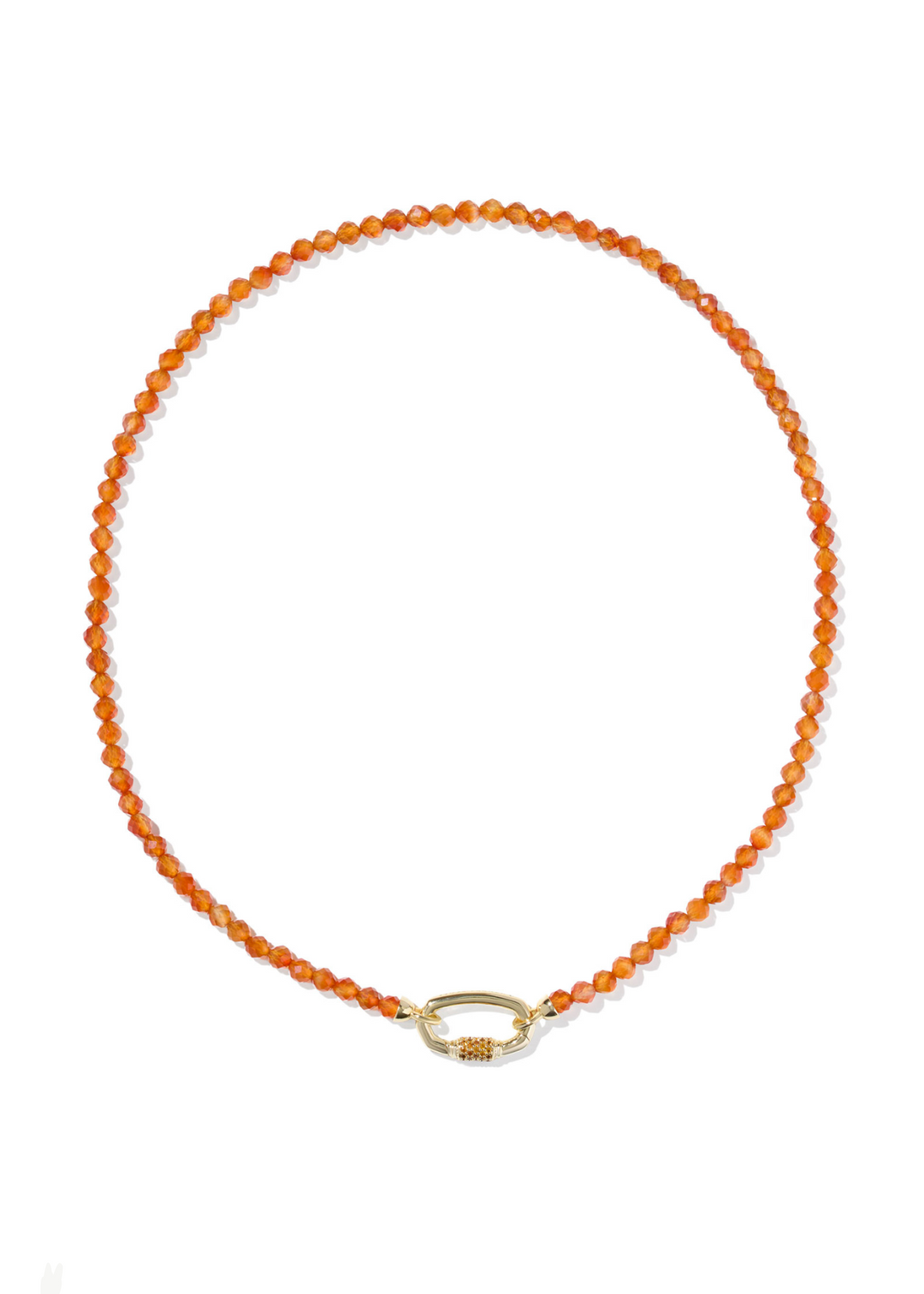 Kendra Scott Emery Beaded Strand Necklace - Gold/Orange Agate