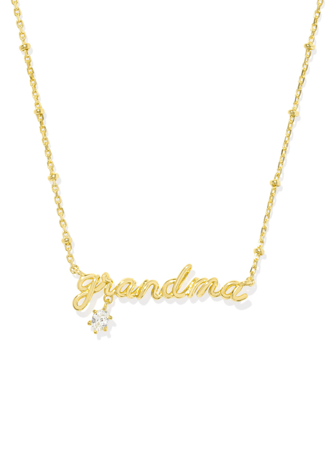 Kendra Scott Grandma Crystal Short Pendant Necklace in Gold