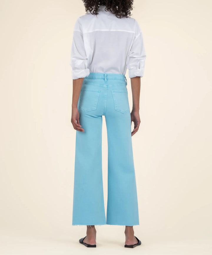 Kut From the Kloth Meg High Rise Fab Ab Wide Leg Jeans - Capri Blue