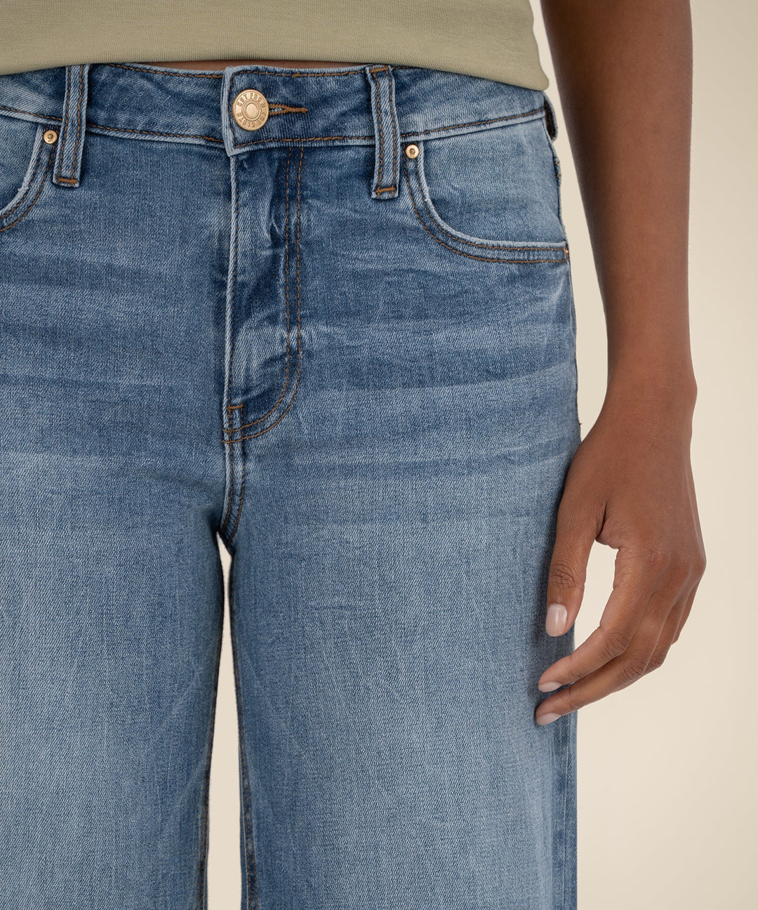 Kut From the Kloth Jean High Rise Wide Leg Clean Hem Jeans