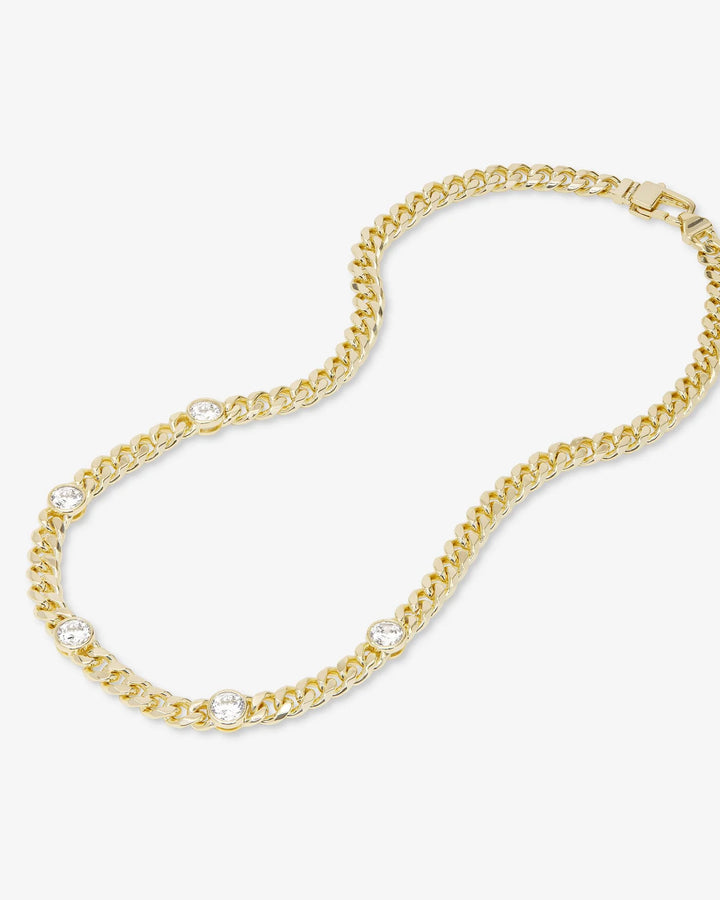 Melinda Maria Julian 5 Diamond 18" Necklace - Gold