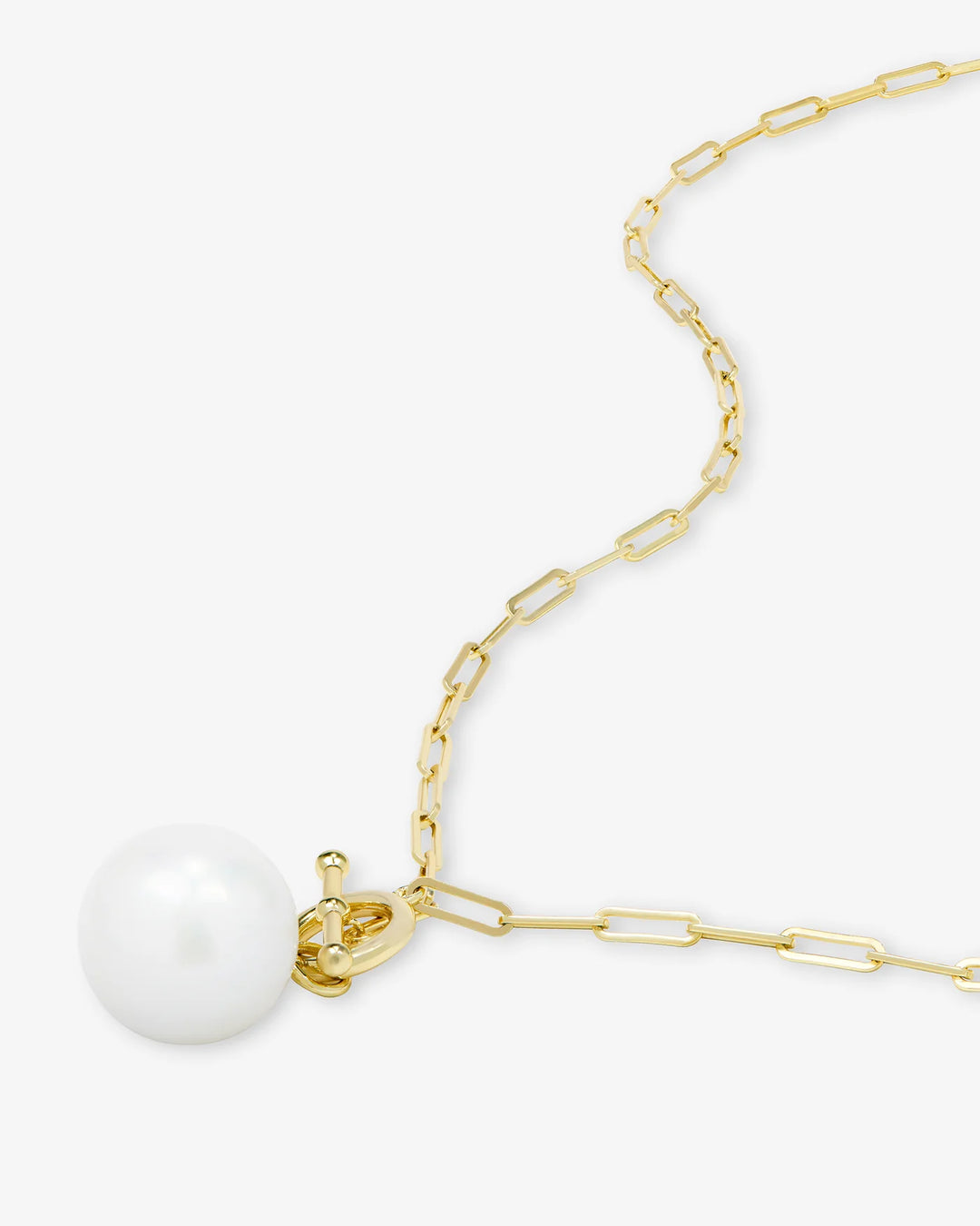Melinda Maria XL Life's A Ball Pearl Pendant Necklace - Gold