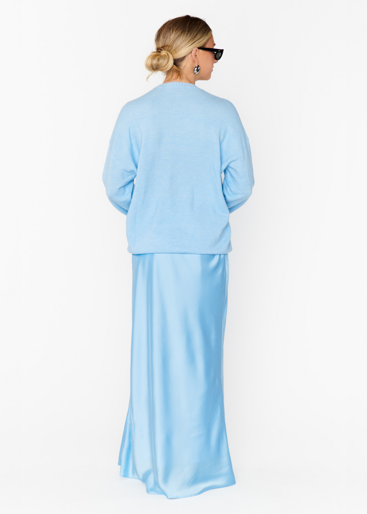 Show Me Your Mumu Feel Good Sweater - Blue Me Away Knit