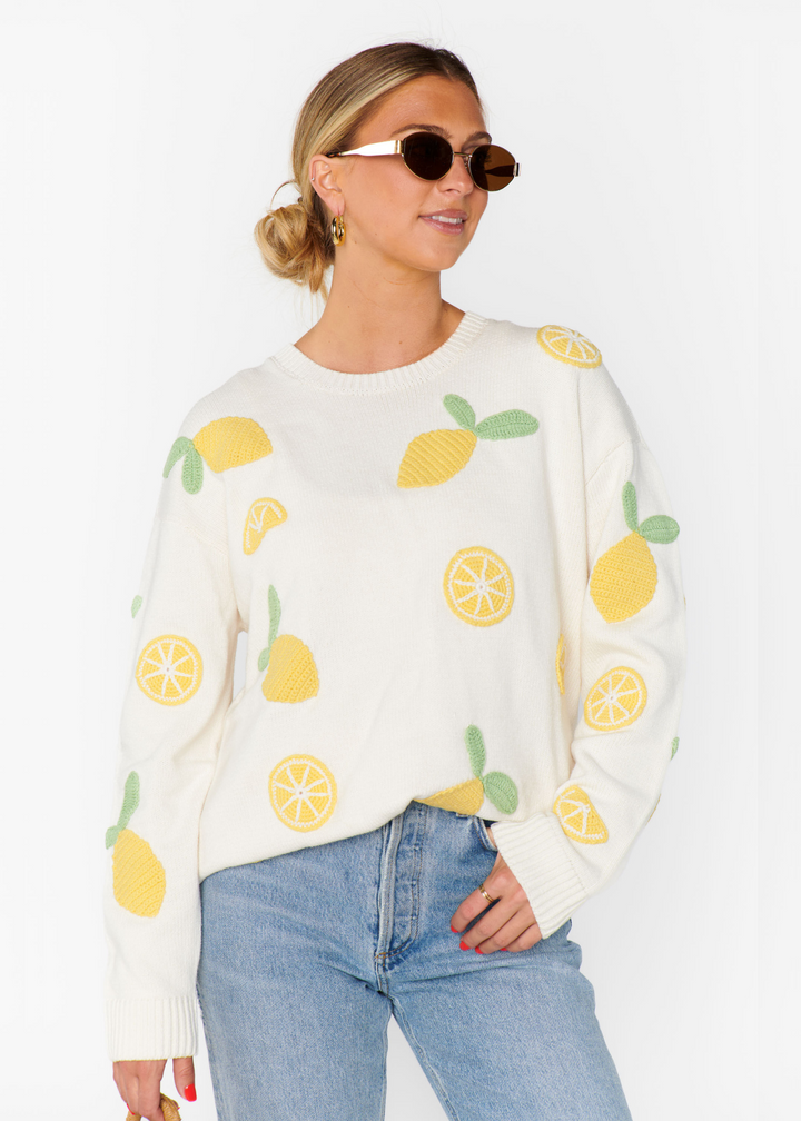 Show Me Your Mumu Go To Sweater - Lemon Sorbet Knit