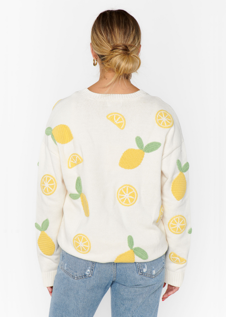 Show Me Your Mumu Go To Sweater - Lemon Sorbet Knit