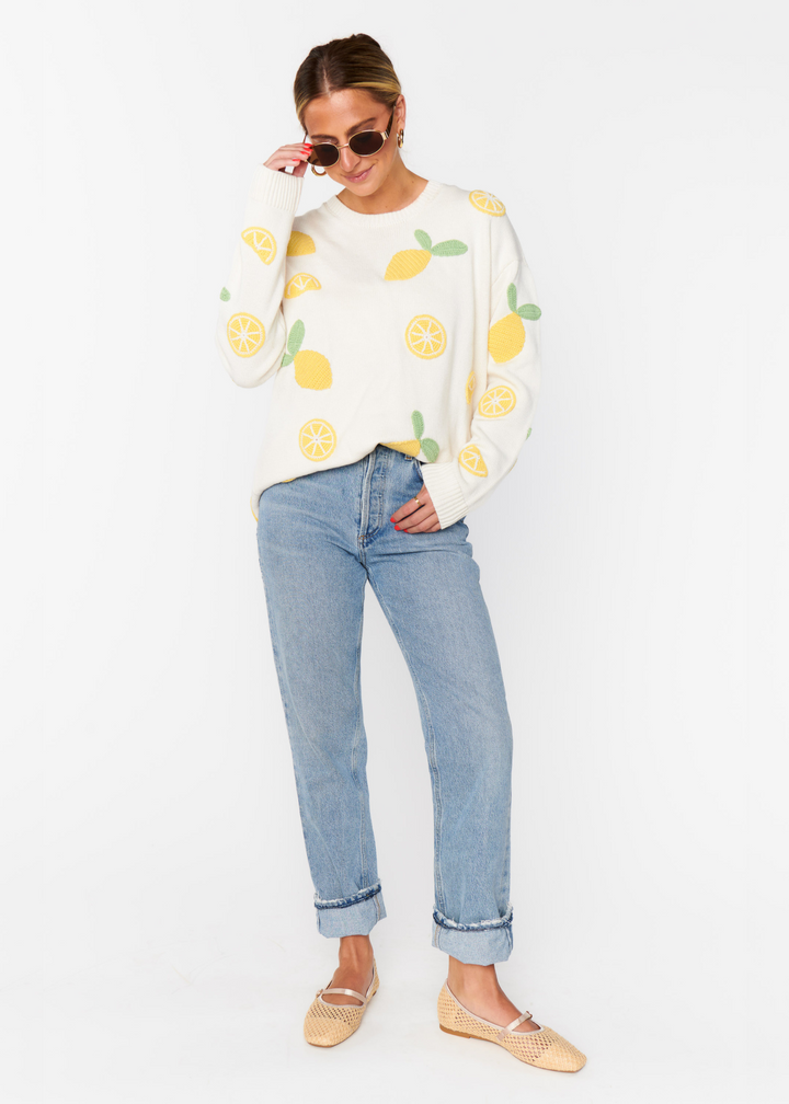 Show Me Your Mumu Go To Sweater - Lemon Sorbet Knit