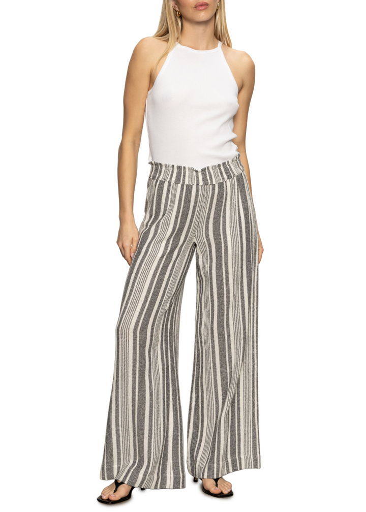 Sanctuary Clothing Palm Pull On Pants in Atlantic Stripe
