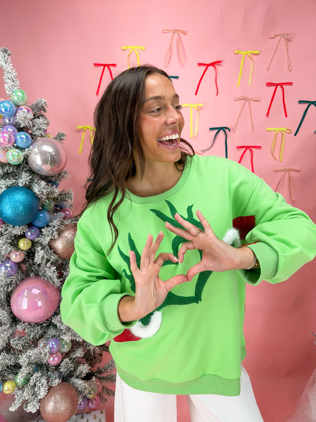Queen of Sparkles Grinch Heart Sweatshirt