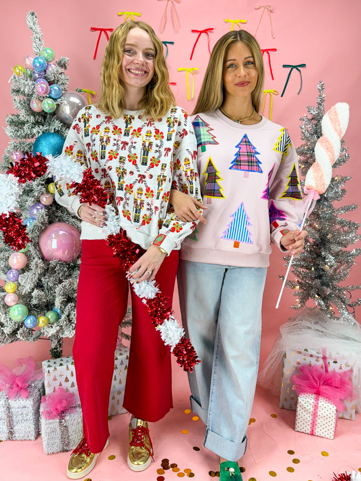 Queen of Sparkles Nutcracker & Candy Cane Sweatshirt