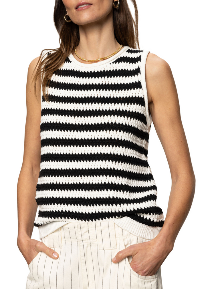 Sanctuary Clothing Crochet Shell Tank