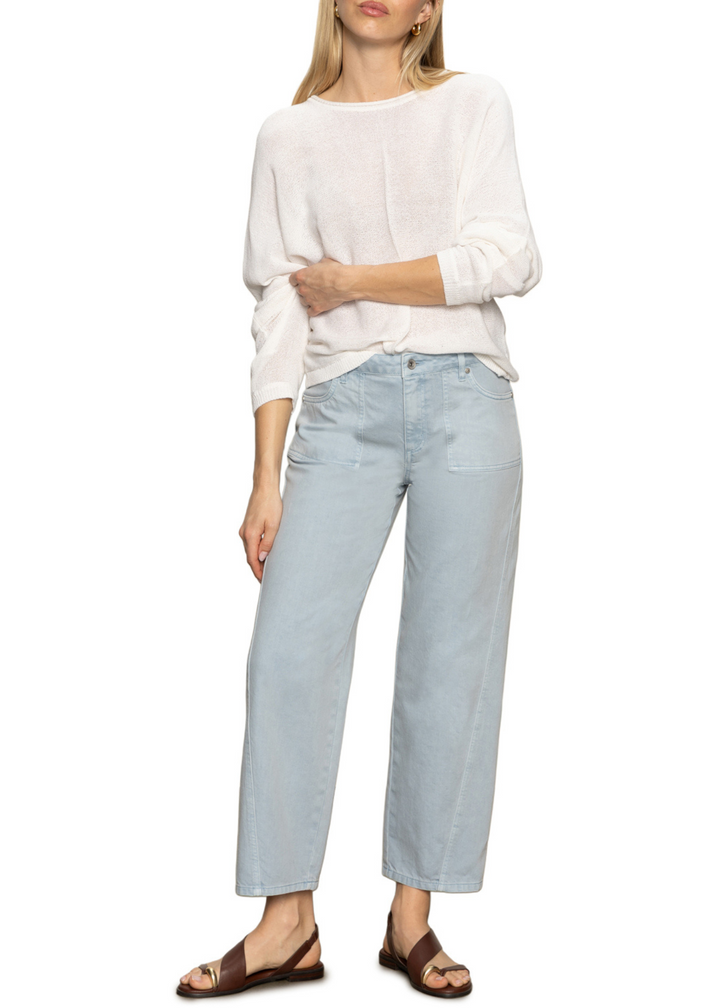 Sanctuary Clothing District Column Ankle Jeans in Blue Mirage