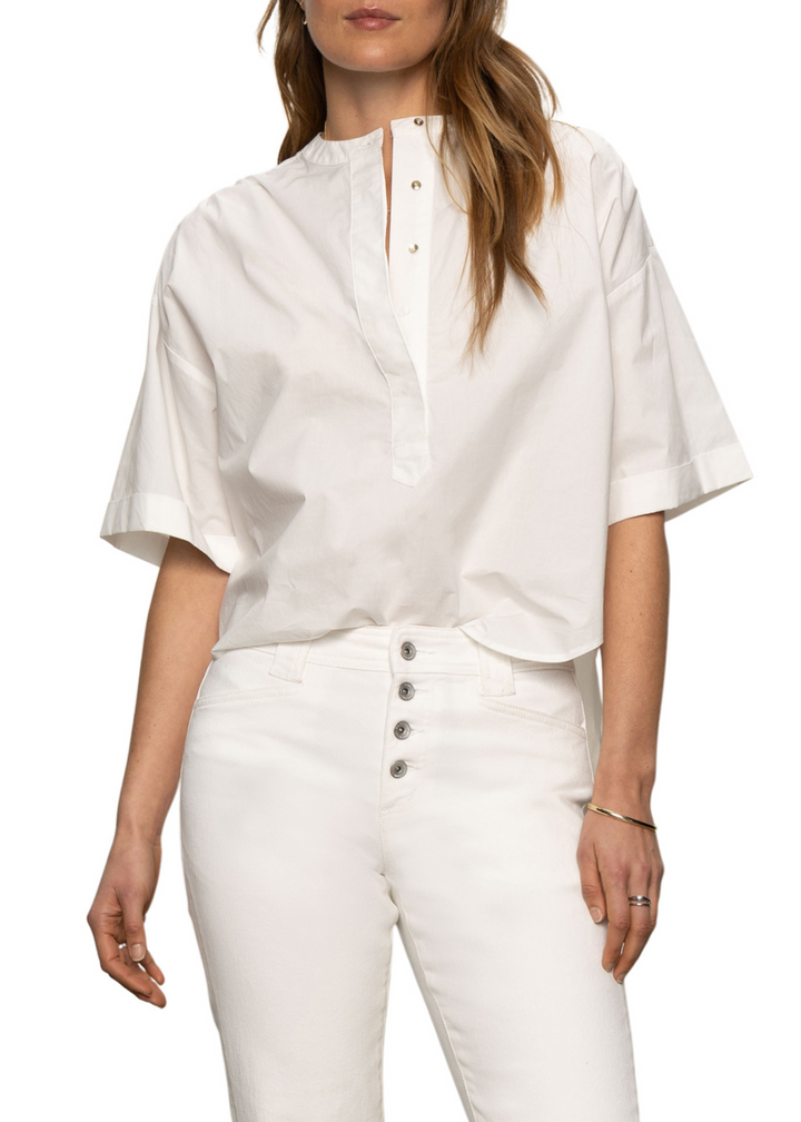 Sanctuary Clothing Relaxed Short Sleeve Popover
