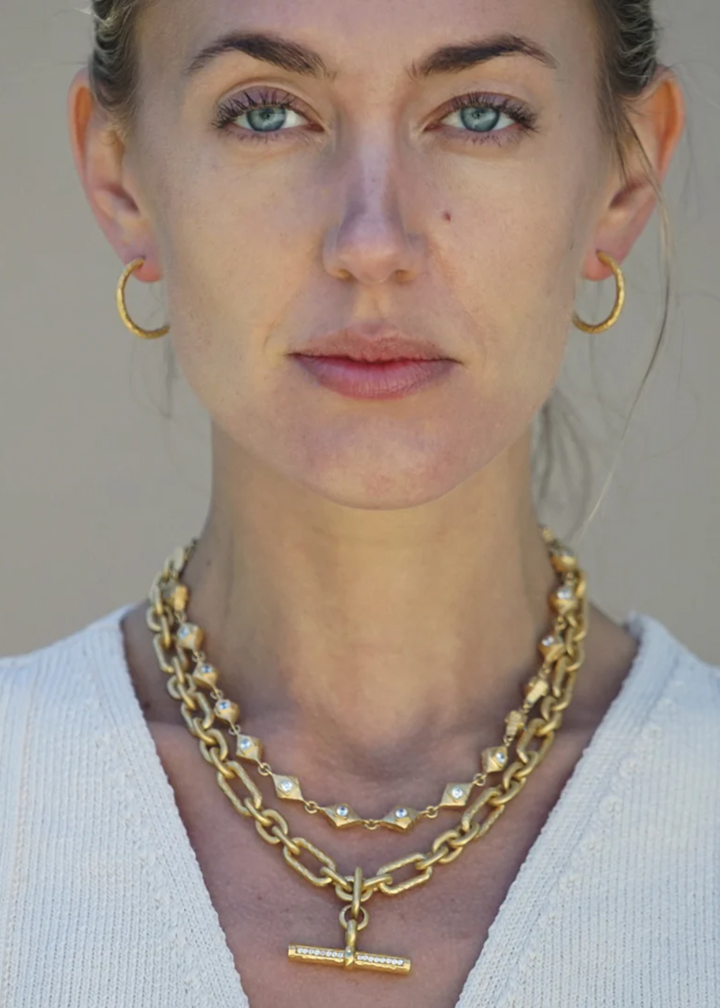 Tat2 Designs Gold Byron Toggle Necklace