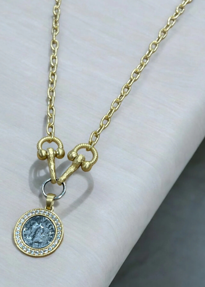 Tat2 Designs Gold Layla Horsebit Necklace