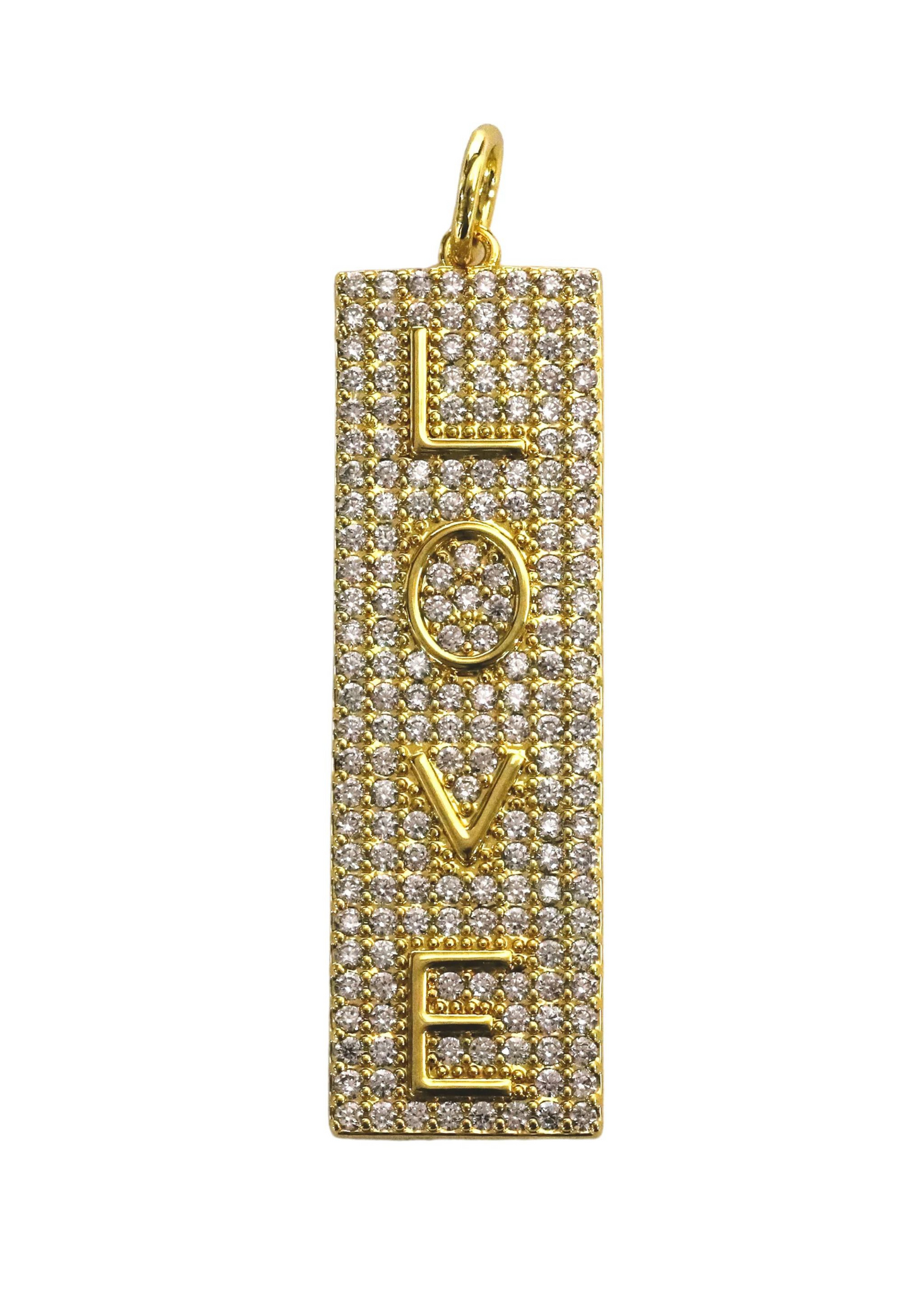 Love Bar Charm - Gold