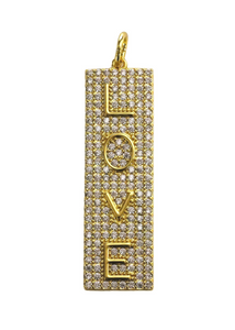 Allison Avery  Love Bar Charm - Gold