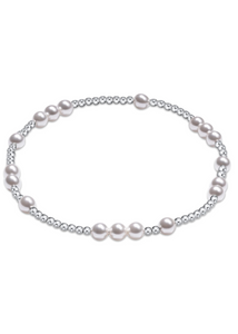 Hope Unwritten Sterling 4mm Bead Bracelet - Pearl