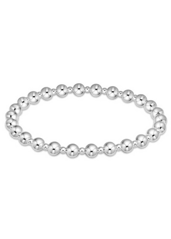 Classic Grateful Pattern 5mm Bead Bracelet - Sterling