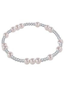 Hope Unwritten Sterling 5mm Bead Bracelet - Pearl