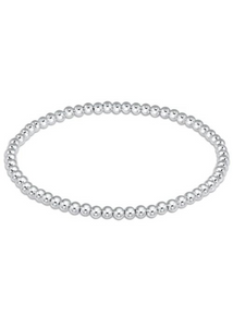 Classic 3mm Bead Bracelet - Sterling