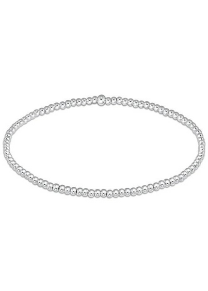 Classic 2mm Bead Bracelet - Sterling