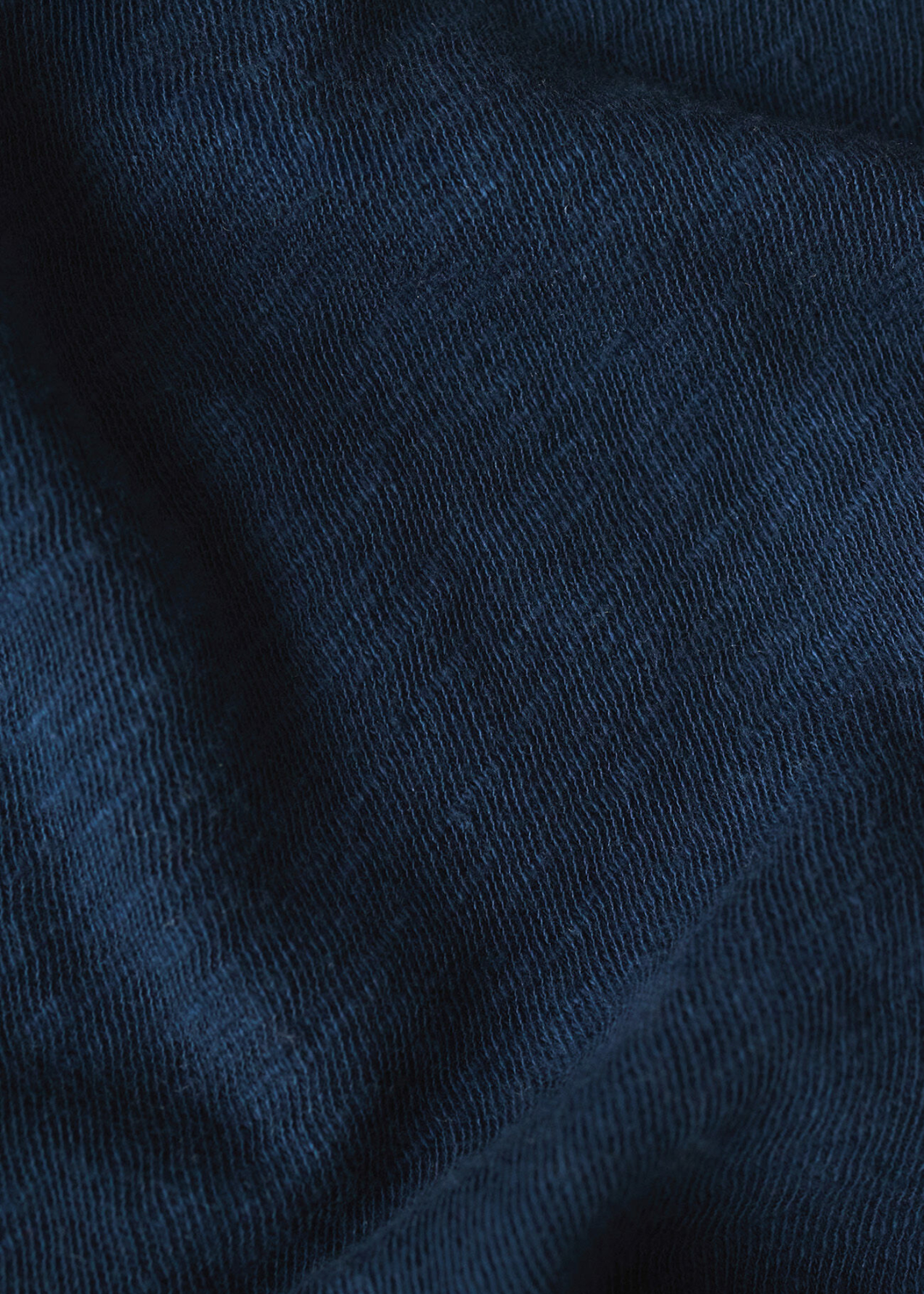 Close up of navy fabric