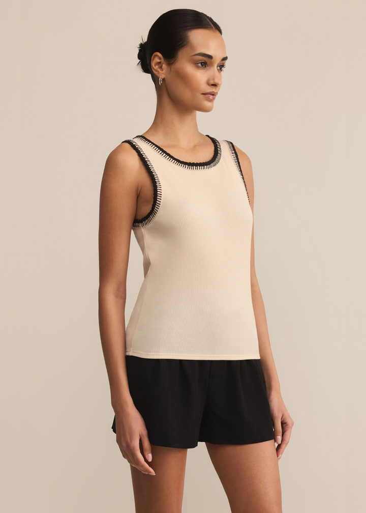 Z Supply Social Whipstitch Tank