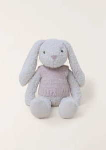 cream soft bunny stuffed animal with pink vest