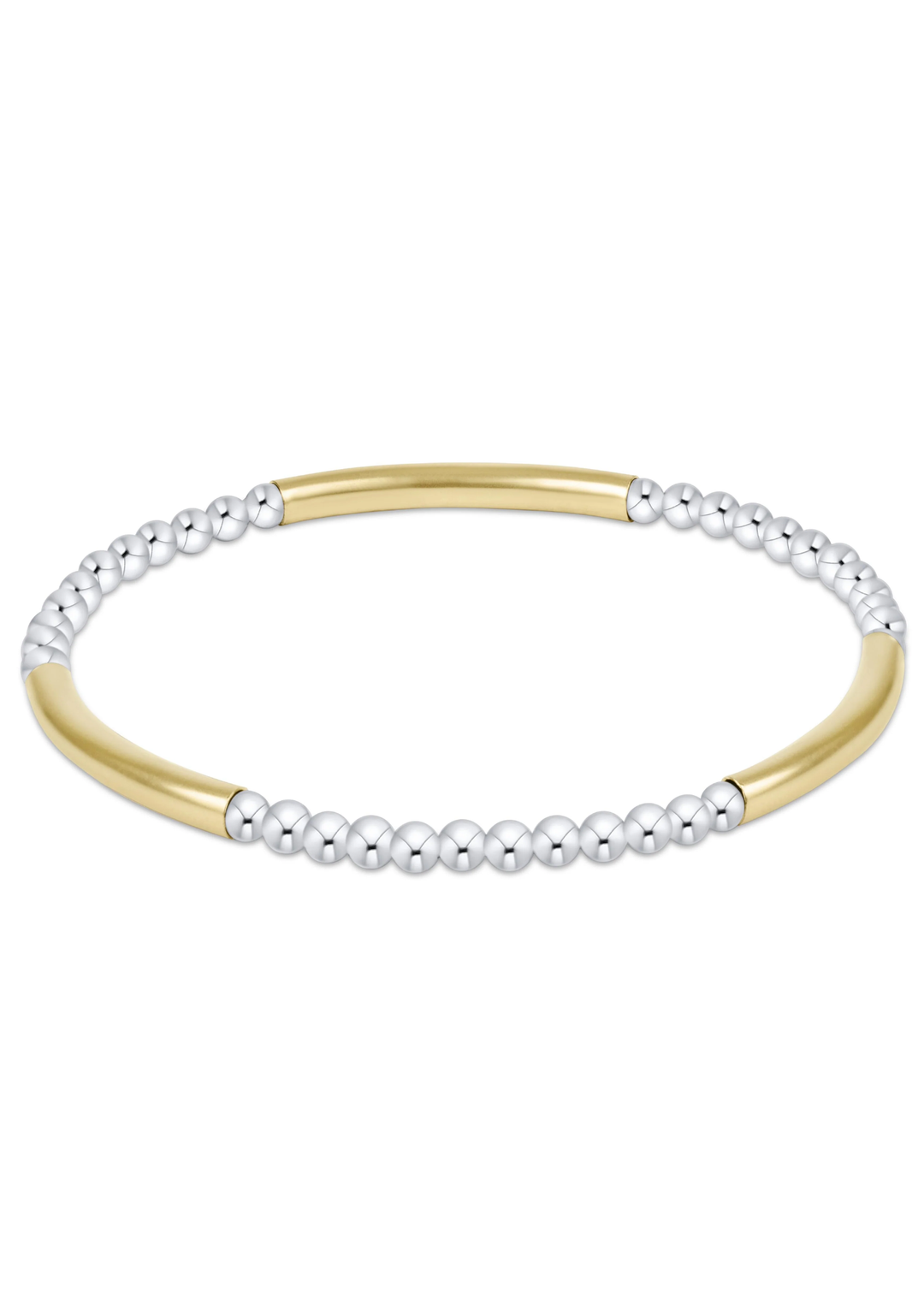 enewton Design Blissful Bar Pattern Mixed Metal 2.5mm Bracelet